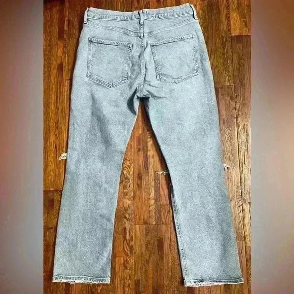 AGOLDE Riley High Rise Straight Jean in Blitz - Picture 10 of 13